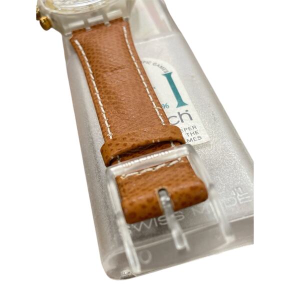 Swatch Watch TIERRA GK901 1996 Standard Gents Rare Swiss Made Quartz With Loomi - Picture 7 of 10